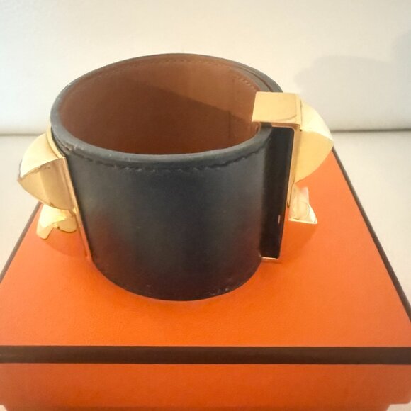 AUTHENTIC HERMES Collier de Chien bracelet BLACK - Picture 8 of 10